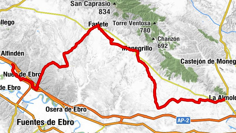 Vaticano - Alfajarín - Nuez de Ebro - La Almolda