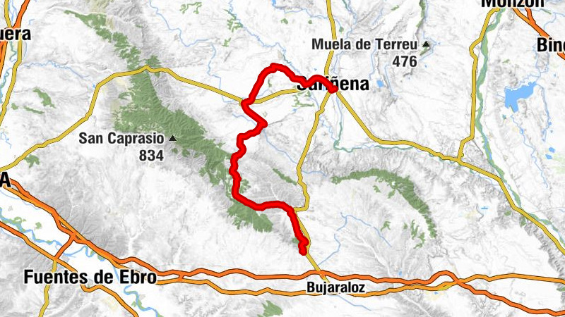 La Almolda - Castejón de Monegros - Lanaja - Sariñena