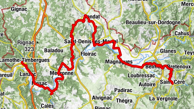 Saint-Céré - Église Collégiale Saint-Louis - Rocher Sainte-Marie - Souillac