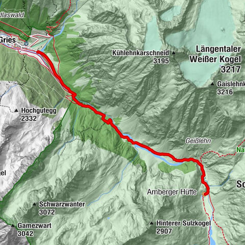 Amberger Hut - Längenfeld/Gries