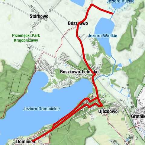 Dominice - Ujazdowo - Kaplica Leśna - Boszkowo-Letnisko