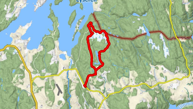 Indre Østfold - Tretterstykket - Skimtefjellhytta
