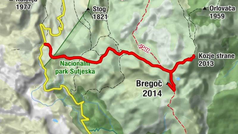 Говза - Bregoč - Kozje strane