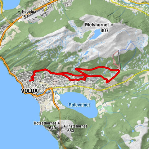 Volda - Drivklepp - Bratteberget - Heltnane