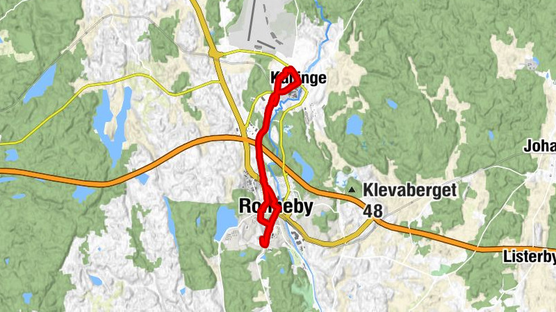 Älgbacken - Ronneby - Sörby - Djupafors