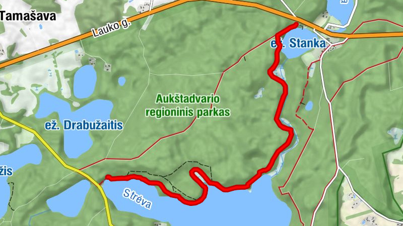 Strėva - Šaltinėlių kalnelis - Kalnelis - orchidėjų karalystė