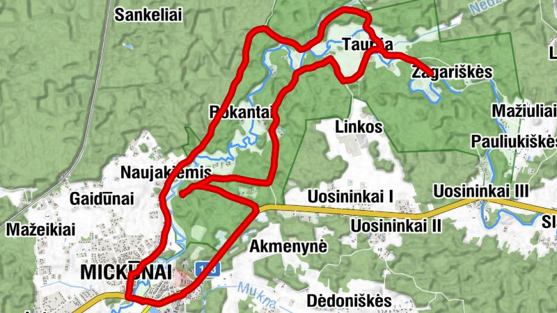 Mickūnai - Naujakiemis - Popierinė - Rokantai