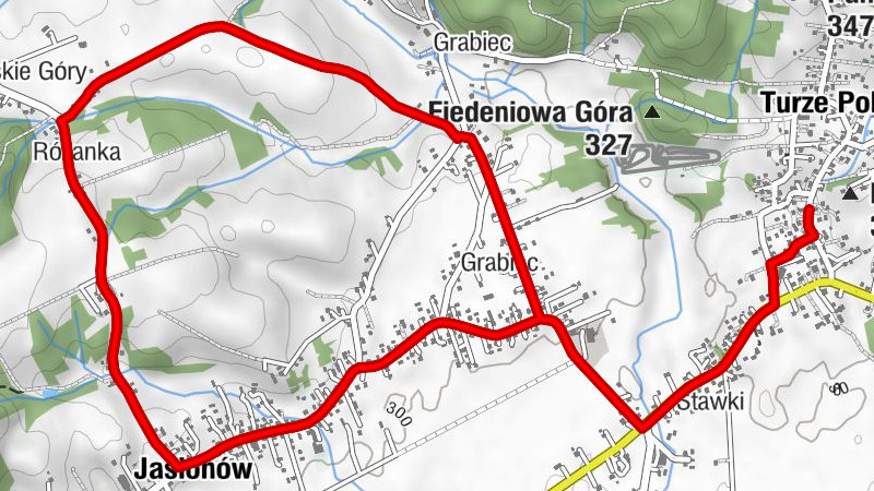 Turze Pole - Kościół pw. Miłosierdzia Bożego - Stawki - Grabiec