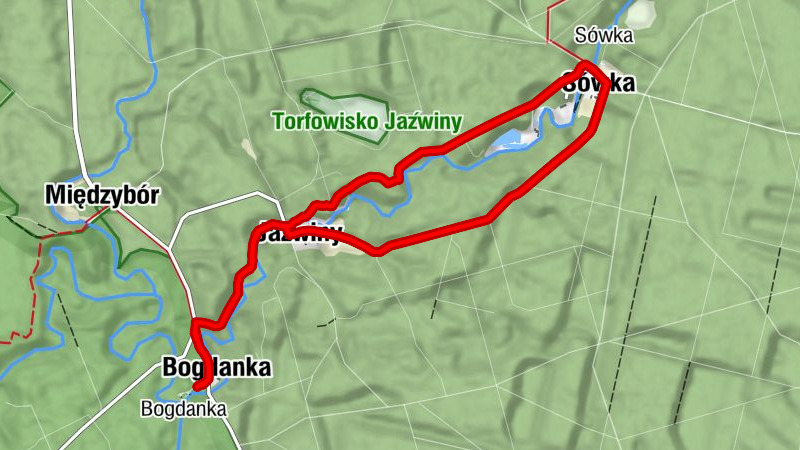 Bogdanka - Jaźwiny - Sówka