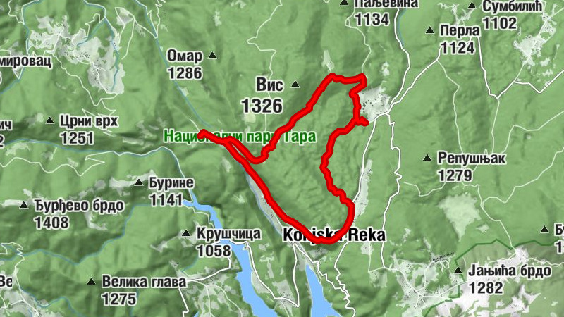 Коњска Река - Горњи Јелисавчићи - Чемеришта