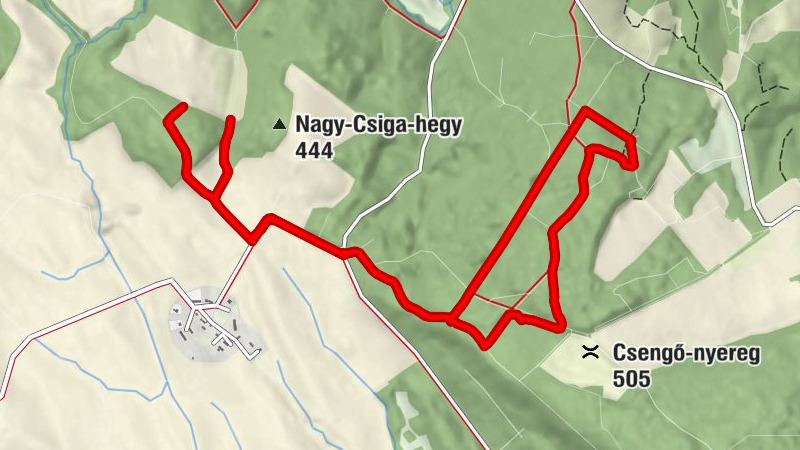 Olaszfalu - Csengő-zsomboly - Bongó-zsomboly - Kis-Csiga-hegy