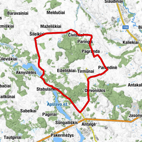 Leliūnų seniūnija - Dirvoniškis - Tirmūnai - Pamedinė