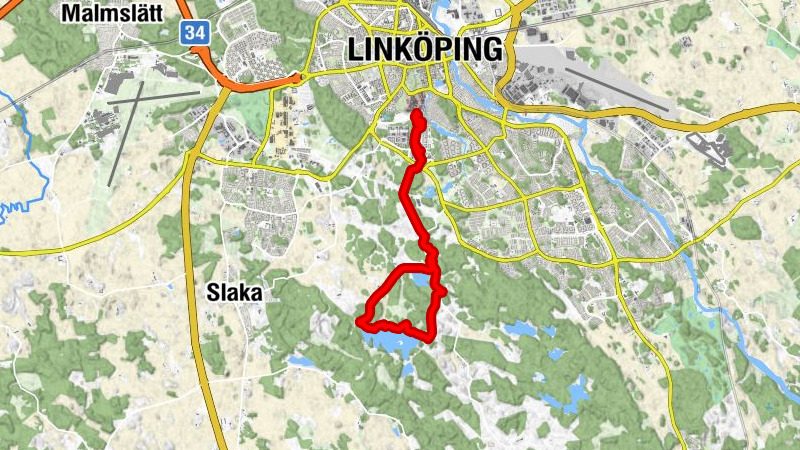 Linköping - Södra Ekkällan - Smedstad - Fröberget