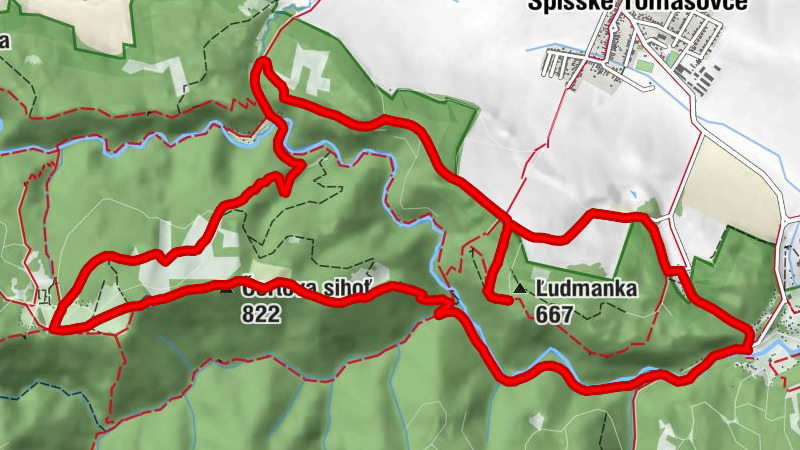 Letanovce - Čertova sihoť - Ľudmanka - Spišské Tomášovce