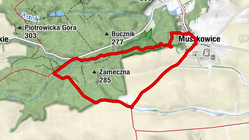 Czerńczyce - Muszkowice - Kaplica mszalna pw. Św. Anny - Kapliczne Wzgórza