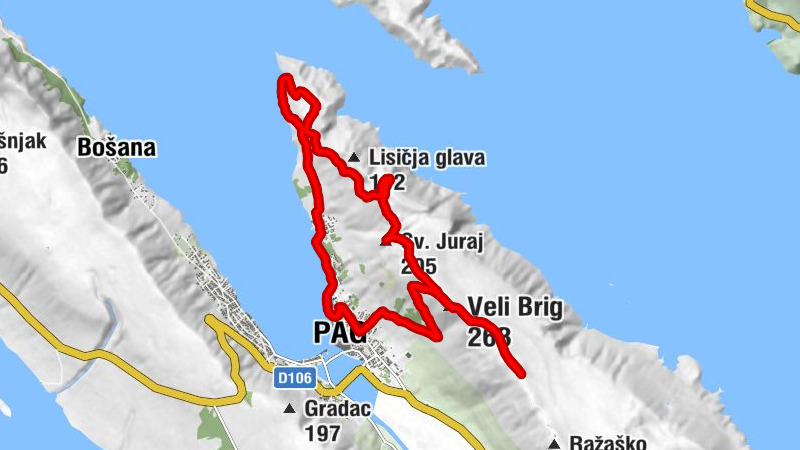 Pag - Veli Brig - Sv. Juraj - Ledenik