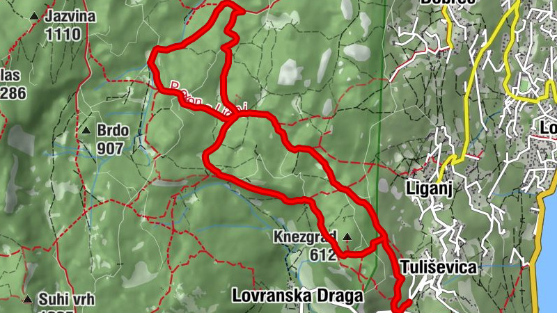 Marović - Strahi - Tuliševica - Kalini