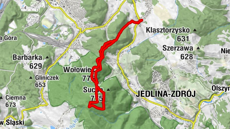 Rusinowa - Borowa - Kozioł - Wołowiec