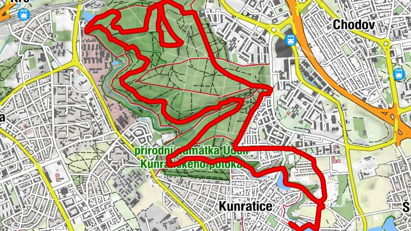 Kunratice - Praha - Horní Kunratice - Sídliště Flora