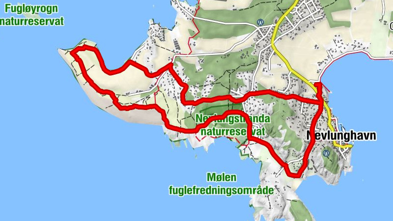Larvik - Nevlunghavn - Sandsberget - Mølen gravhauger