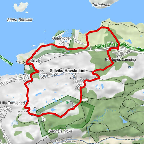 Hisingen - Telegrafberget - Torslanda - Sillvik
