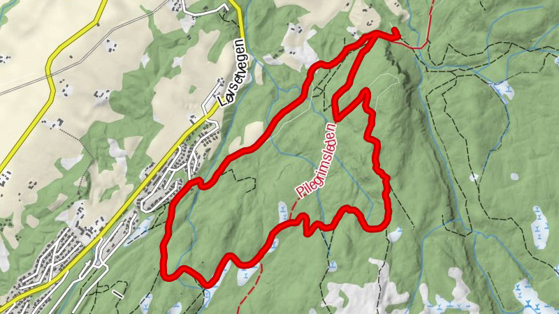 Melhus - Ståggåmyrskaret - Middagsåsen - Hesttrøa