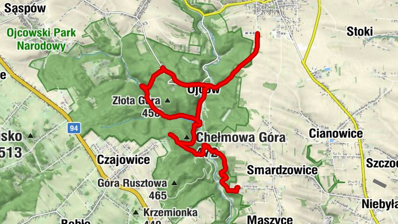 Skała - Ojców - Pod Bocianem - Pstrąg Ojcowski