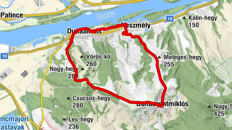 Parti Büfé - Szent Miklós püspök-templom - Magaskő-hegy - Nepomuki Szent János-templom