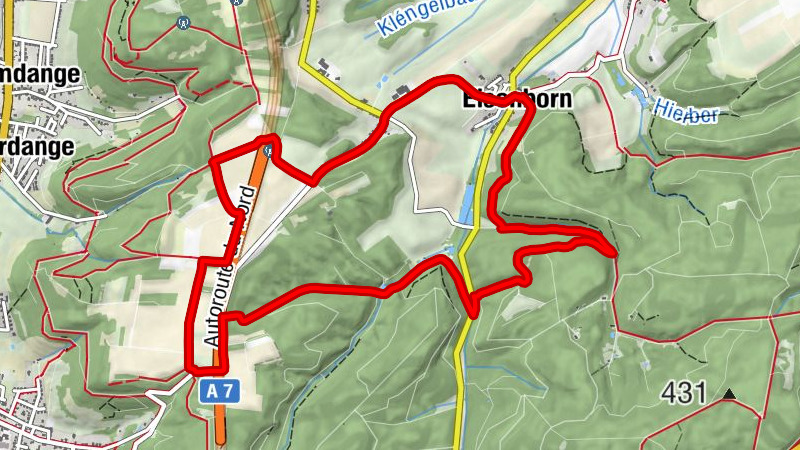 Junglinster - Eisenborn - Asselscheuer - Déiwendall