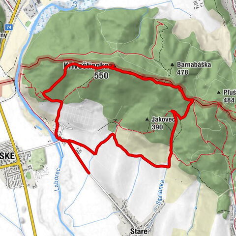 Kostol sv. Jána Nepomuckého - Krivoštianka - Rybník - Krivošťany