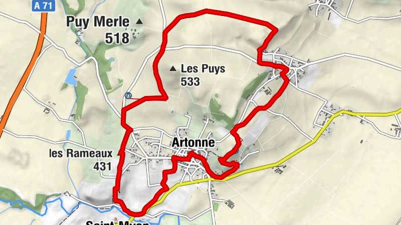 La croix des rameaux et le puy saint-jean