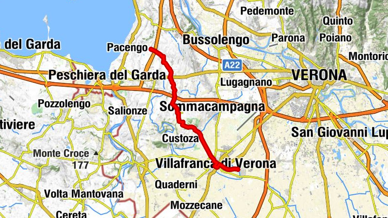 Von Colà di Lazise nach Povegliano Veronese #LL2ROM_E054