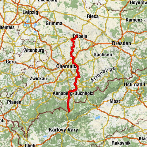 Zschopau Valley Cycle Route - The Royal Route of the Ore Mountains