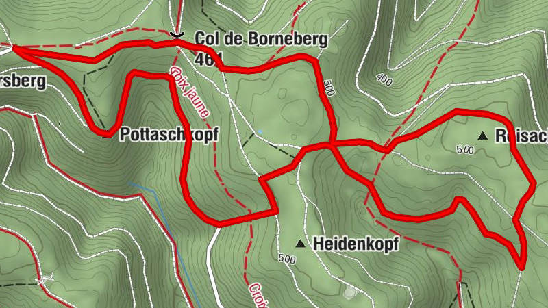 Taubensee mountain bike route