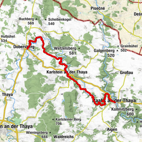 07 Grenzlandweg, 06. Etappe: Dobersberg - Raabs an der Thaya