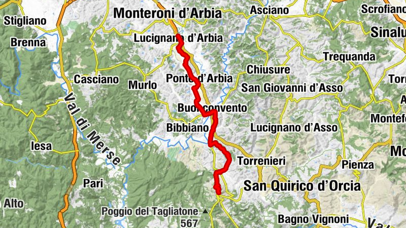 Von Lucignano d'Arbia nach Montalcino #LL2ROM_E073