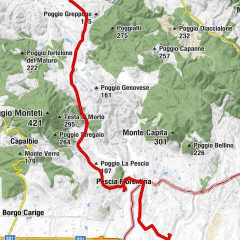 Von Vallerana bei Capalbio nach Pescia Romana #LL2ROM_E080