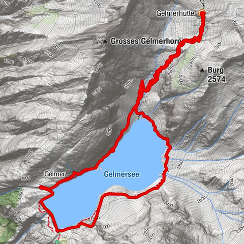 Um den Gelmersee zur Gelmerhütte