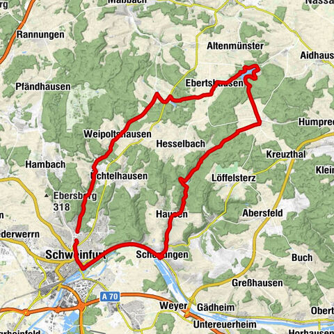 Rundtour durch's Schweinfurter Oberland
