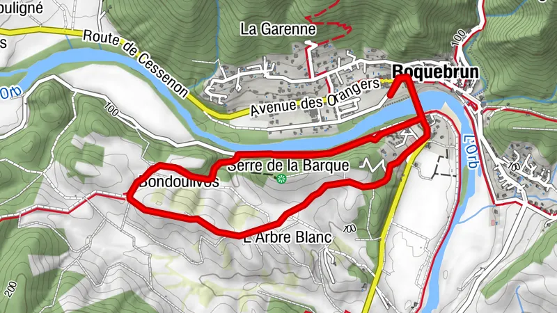 RANDONNÉE ROQUEBRUN L'ARBOUSSIÉ VARIANTE COURTE