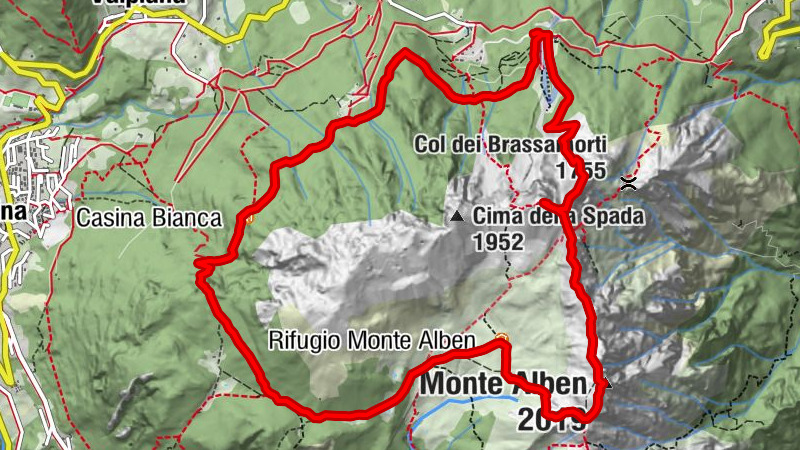 Ferrata Maurizio e Monte Alben e Rifugio Alben