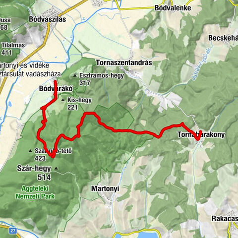 OKT-134 Bódvarákó - Tornabarakony