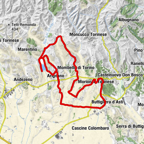 Cycling between Arignano, Moriondo and Mombello
