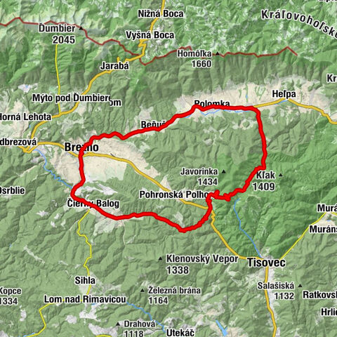 Okruh z Brezna cez Chlípavicu a sedlo Burda, Banskobystrický kraj/Slovensko