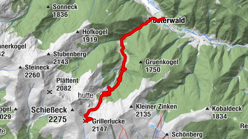 Pusterwald Grillerhütte Grillerlucke