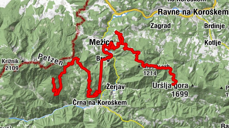 TKT ETAPA 34:Koča na Naravskih ledinah – Dom na Peci, Slovenska turnokolesarska transverzala