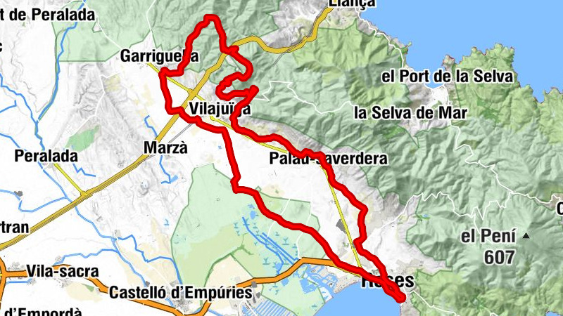 17 Roses Palau-Savardera Pau Vilajuïga Can-Julio Veïnat-de-Dalt Montperdut Garriguella Vilajuïga Vilaüt Ciutadella