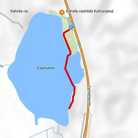 Accessible boardwalk trail of Saarijärvi