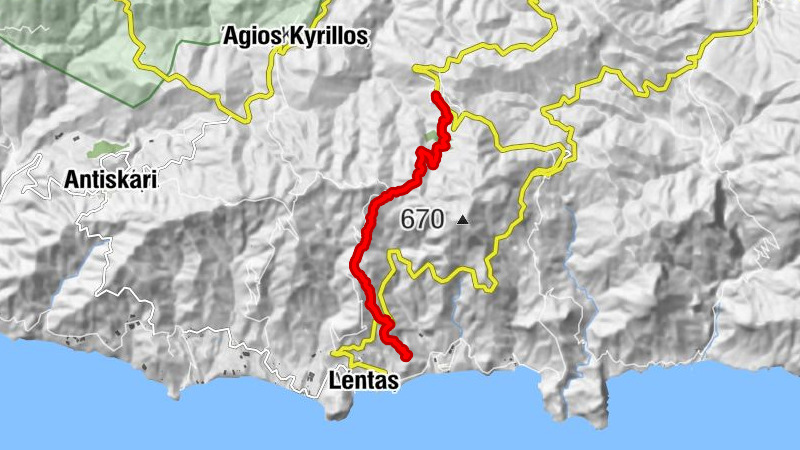 Lentas - Seli Minoan Weg nach Miamou