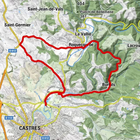 Vélo petites routes - Au fil de l'Agout via Burlats et Roquecourbe
